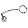 Stainless Steel Cock Ring With Anal Probe