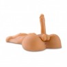 lifesize sex toy with cock and balls
