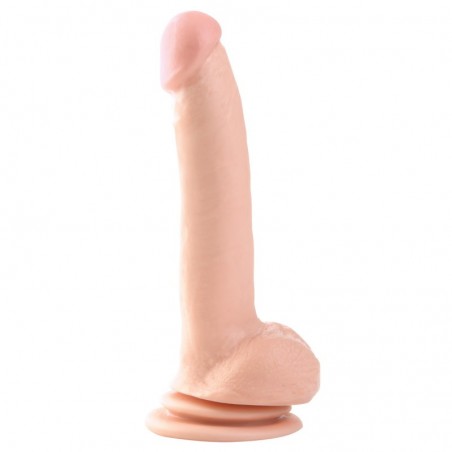slim 9 inch dildo with balls and suction cup