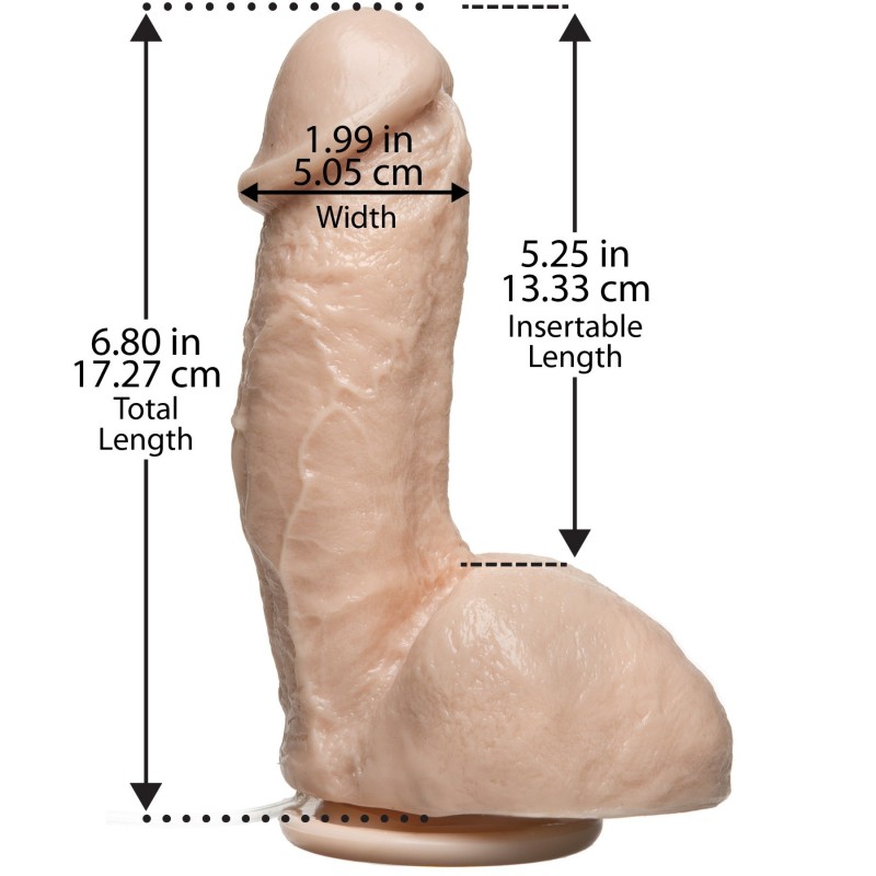 The Squirting dildo is generously proportioned with 7.8 inches of lenght and 1.99 inches width