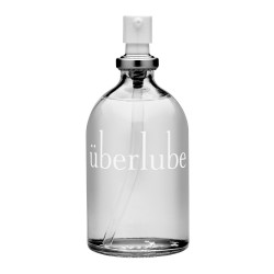 Uberlube Luxury Lubricant is a quality silicone product provided in an attractive glass bottle with clean and easy pump action d