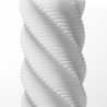 A close up look at the Spiral 3D Masturbator from Tenga
