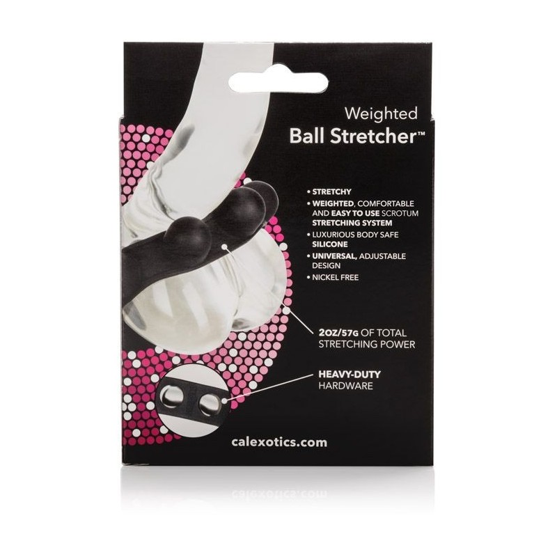 The Weighted Ball Stretcher back of box
