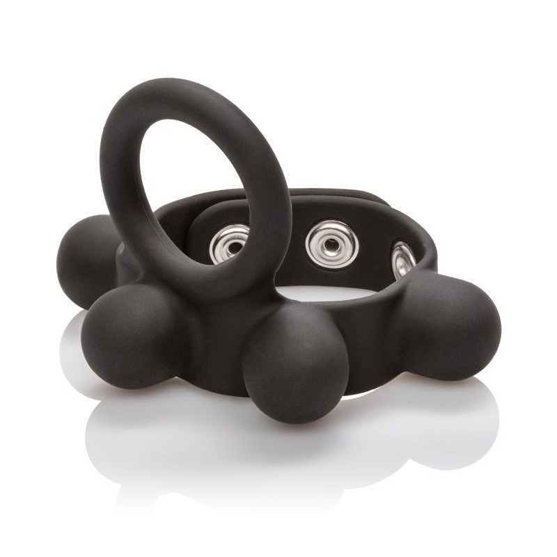 Medium Weighted Penis Ring and Ball Stretcher is adjustable for a good fit