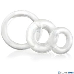 Screaming O Ring O x 3 Clear Cockrings