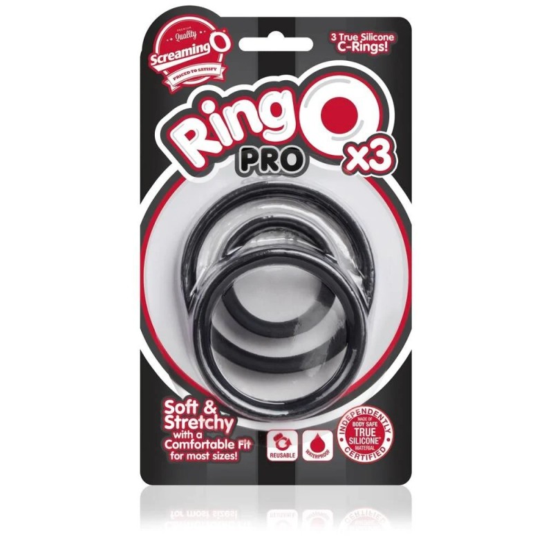 Screaming O RingO Pro X3 Cock Rings Black