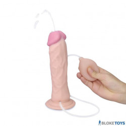 The Cumming Softee Squirting dildo has an easy to use pump mechanism
